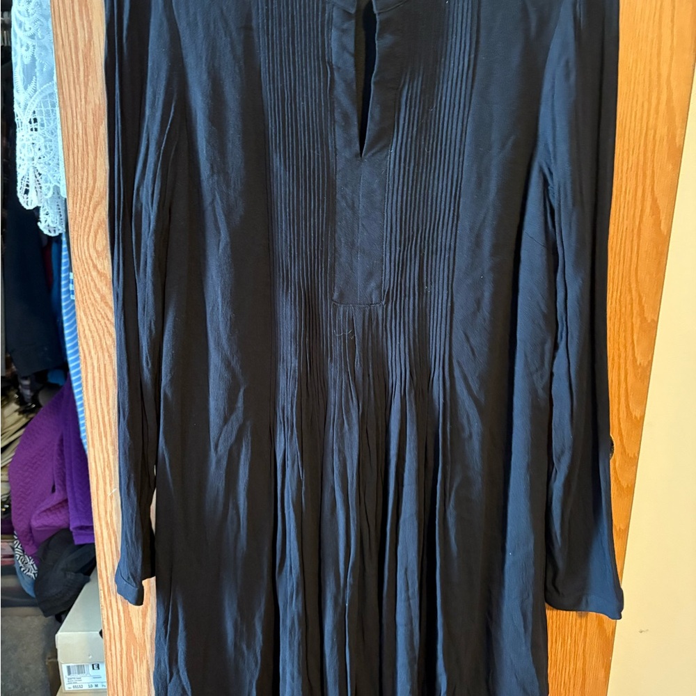 Elegant Black Long Sleeve Dress